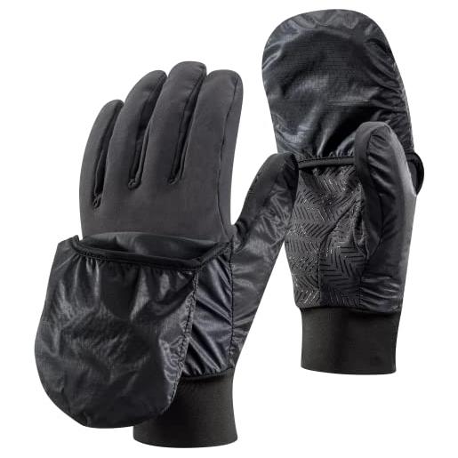 Black Diamond wind hood softshell, guanti caldi e resistenti alle intemperie unisex - adulto, smoke, medium