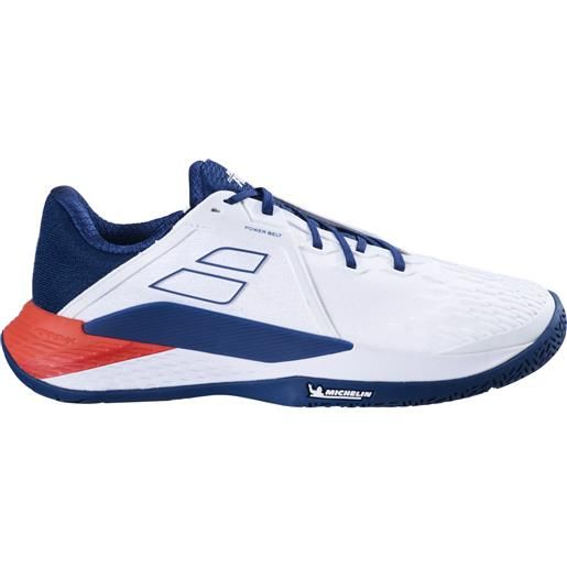 Babolat scarpe da tennis da uomo Babolat propulse fury 3 ac m white/estate blue eur 42