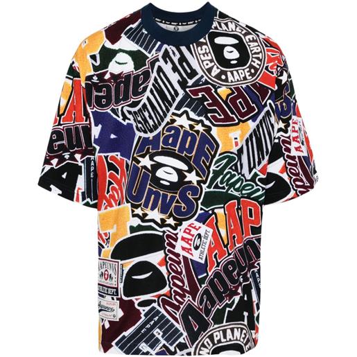 AAPE BY *A BATHING APE® t-shirt con stampa grafica - multicolore
