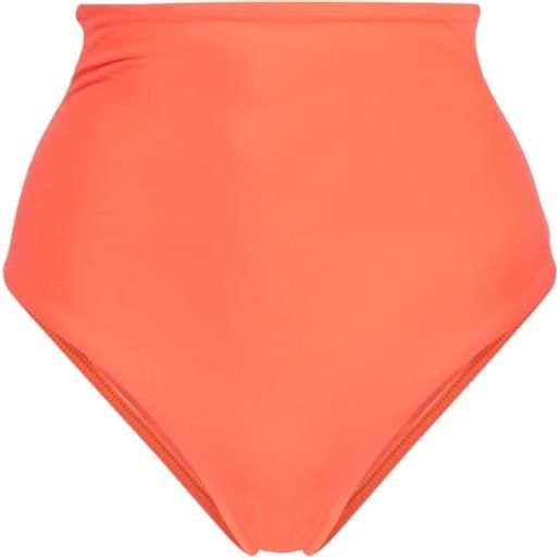 BONDI BORN slip bikini a vita alta lani - arancione