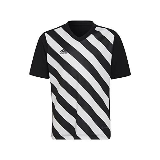 Adidas ent22 gfxjsyy, t-shirt unisex-bambini, black/white, 1112