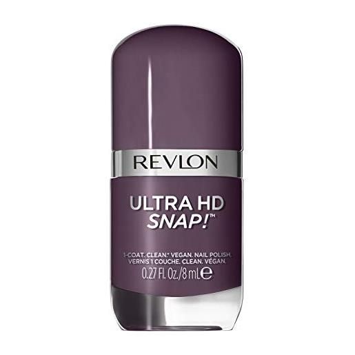 Revlon smalto ultra hd snap!Formula glossy e 100% vegana con 75% di ingredienti naturali e idratanti ed elevata copertura - colore 033 grounded