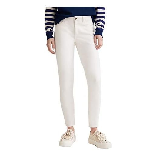 Desigual denim_basic core jeans, bianco, 48 donna