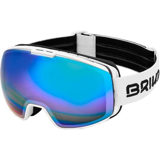 Briko kili 7.6 fis ski goggles arancione blue cloud/cat2