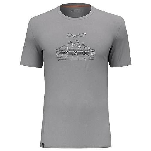 Salewa pure space sheep merino t-shirt men, alloy, xl