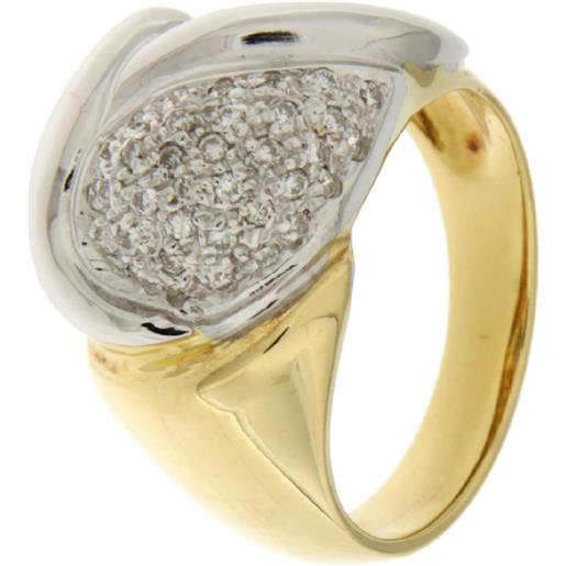 Gioielleria Lucchese Oro anello donna oro bianco giallo gl101649