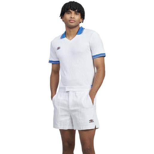 Umbro rib short sleeve polo bianco s uomo