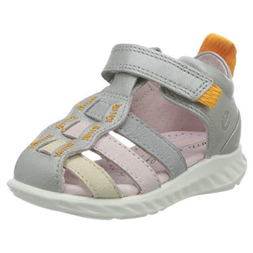 ECCO sp. 1 lite infant sandal, sandalo piatto, bambine e ragazze, multicolor concrete, 19 eu