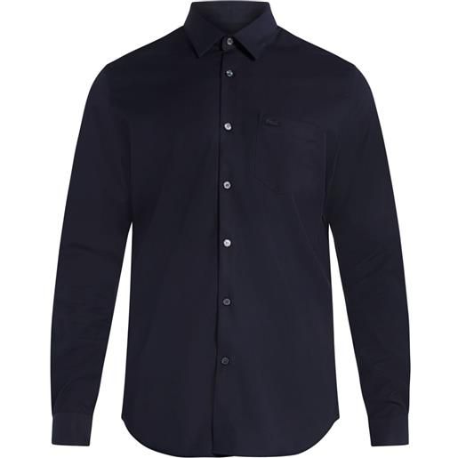 Lacoste camicia con applicazione - blu