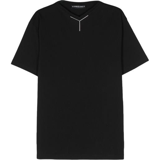 Y/Project t-shirt con applicazione - nero