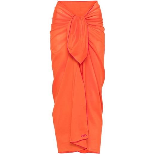 ERES sarong cabine con ricamo - arancione