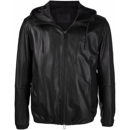 Emporio Armani giacca con applicazione - nero