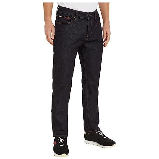 Tommy Jeans jeans uomo elasticizzati, nero (rinse), 34w / 32l