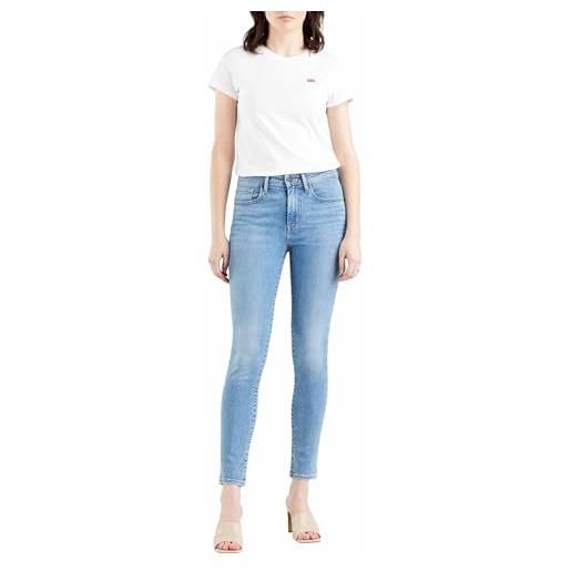 Levi's 721 high rise skinny jeans, blue wave mid, 25w / 34l donna