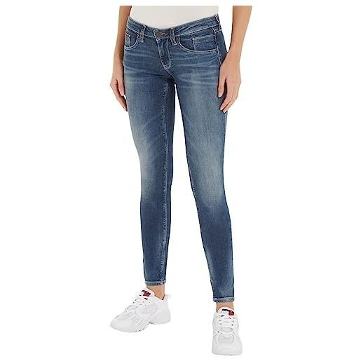 Tommy Jeans jeans donna scarlett skinny fit, blu (denim medium), 30w / 30l