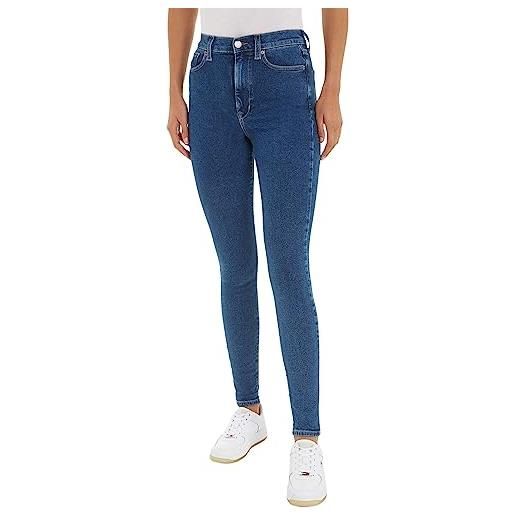 Tommy Jeans jeans donna sylvia skinny fit, blu (denim dark), 31w / 30l