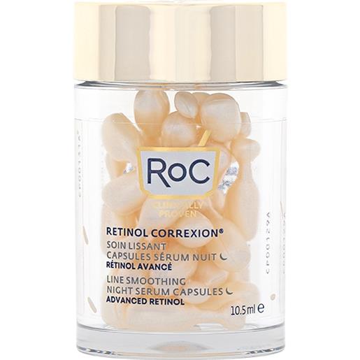 ROC retinol correxion soin lissant capsules sérum nuit levigante notte