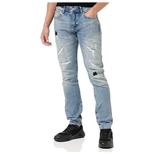 Armani Exchange j13 slim fit, jeans uomo, blu (light blue), 34