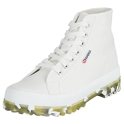 Superga 2341 alpina marblegum, scarpe con lacci unisex-adulto, white-silver birch-b, 39 eu
