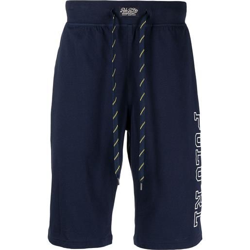 Polo Ralph Lauren shorts sportivi con stampa - blu