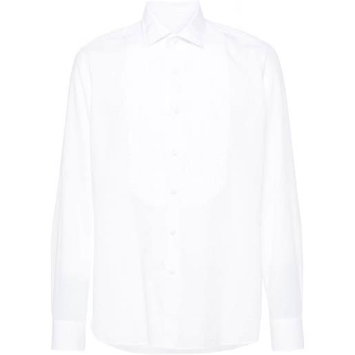 Tagliatore camicia plissettata - bianco