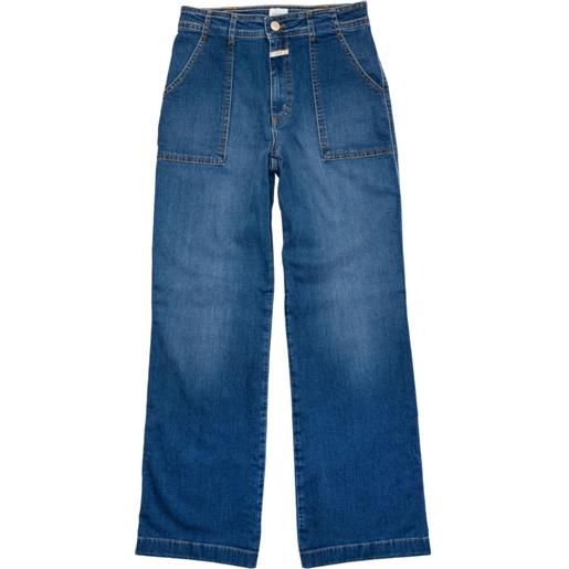 Closed jeans aria dritti con vita media - blu
