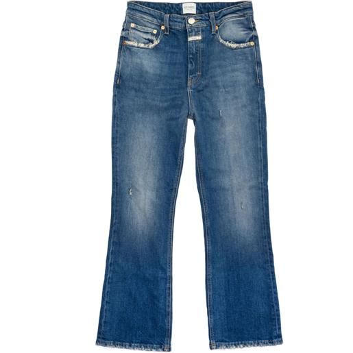 Closed jeans hi-sun crop a vita media - blu
