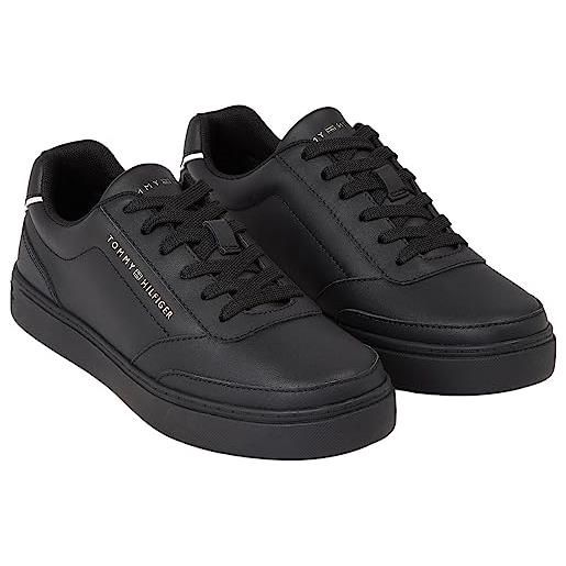 Tommy Hilfiger sneakers con suola preformata donna elevated classic scarpe, nero (black), 37 eu