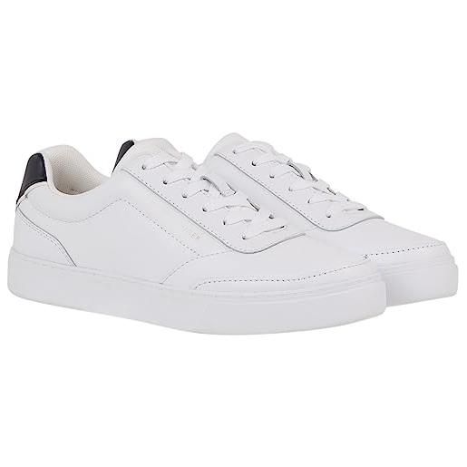 Tommy Hilfiger sneakers con suola preformata donna elevated classic scarpe, bianco (white), 38 eu