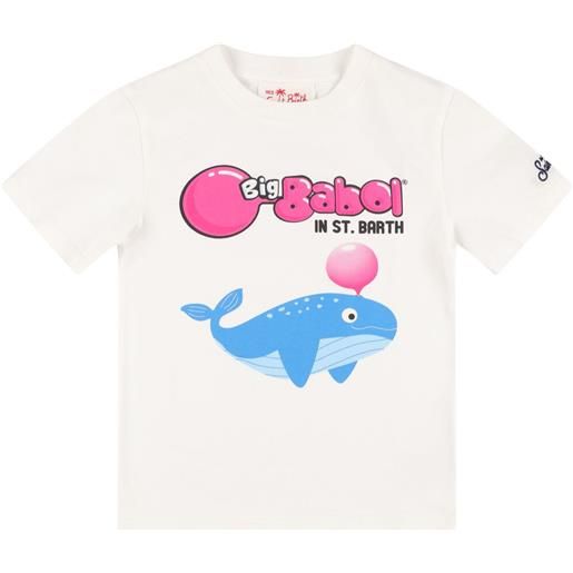 MC2 SAINT BARTH t-shirt whale in jersey di cotone con stampa