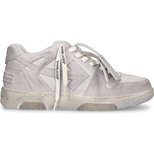 OFF-WHITE sneakers out of office in pelle effetto vintage