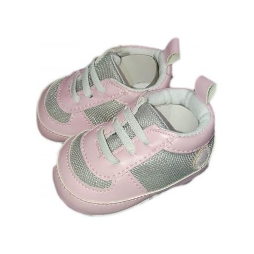 BABY DISTRIBUTION scarpina scarpa pastello bimba neonato rosa grigio 17