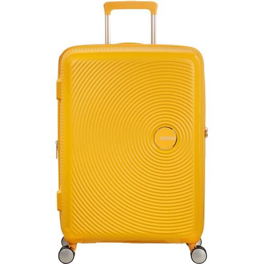 American Tourister soundbox trolley medio espandibile, 4 ruote , 67 cm, giallo golden yellow