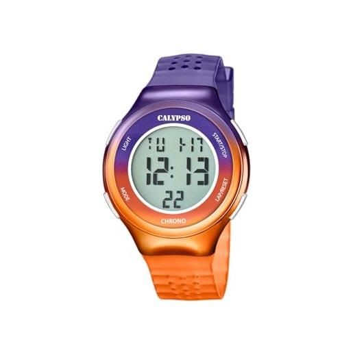 Calypso orologio unisex k5841, arancione viola, bracciale k5841/3
