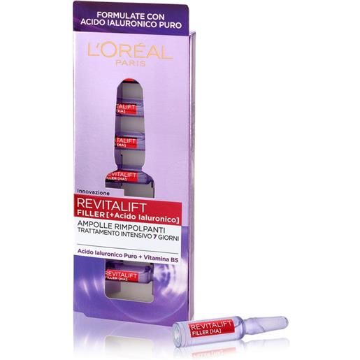 L'Oréal Paris revitalift filler (+acido ialuronico) ampolle rimpolpanti 16ml filler lifting, fiale viso antirughe, filler antirughe, fiale viso lifting