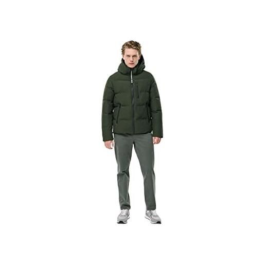 ECOALF uomo bazonalf, cappuccio, imbottitura in poliestere riciclato, confortevole e leggero, giacca, taglia xl, colore verde bosco
