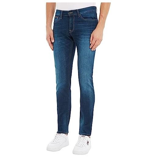 Tommy Jeans scanton slim asdbs, denim pants uomo, blu (aspen dark blue stretch), 30w / 34l