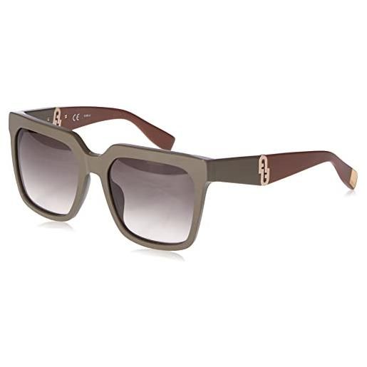 Furla sfu594 06s9 sunglasses plastic, standard, 55, verde, unisex-adulto