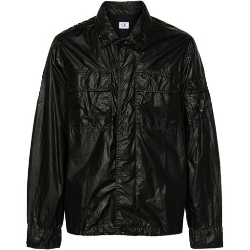 C.P. Company giacca-camicia cs ii con applicazione - nero