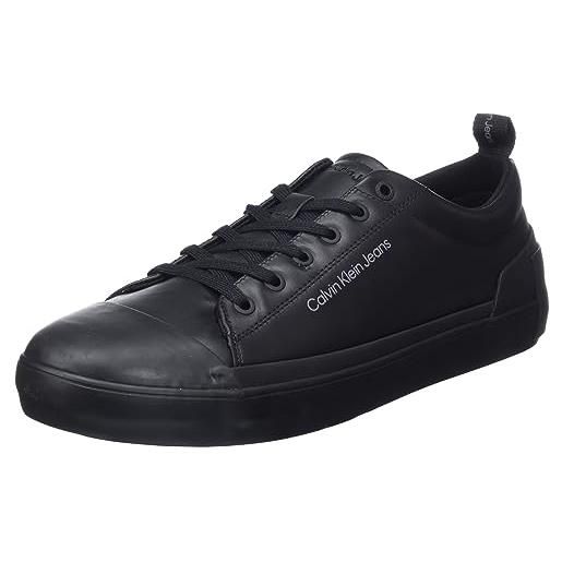 Calvin Klein vulcanized laceup low lth ym0ym00795, sneaker da corsa uomo, nero (triple black), 45 eu