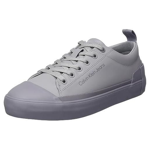 Calvin Klein vulcanized laceup low lth ym0ym00795, sneaker da corsa uomo, grigio (formal grey/stormfront), 42 eu