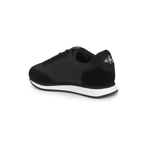 Calvin Klein Jeans sneakers da runner uomo retro wingtip mix scarpe sportive, nero (black), 40 eu