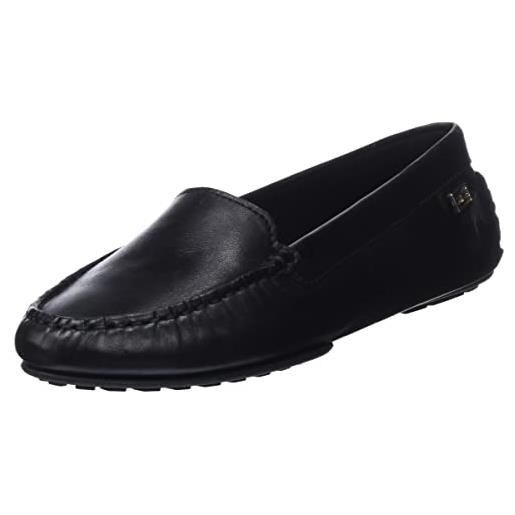 Tommy Hilfiger mocassini donna essential chic mocassin slipper, nero (black), 38 eu