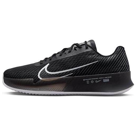 Nike w zoom vapor 11 cly, basso donna, nero bianco antracite, 35.5 eu
