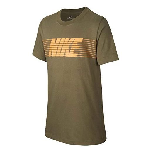 Nike ns therma fleece magliette magliette per bambini, unisex bambini, medium olive, xs