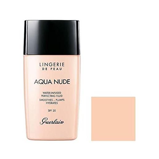 Guerlain lingerie de peau aqua nude fondotinta, 02c clair rosé - 30 ml