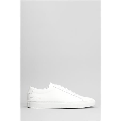Common Projects sneakers achilles low in pelle bianca