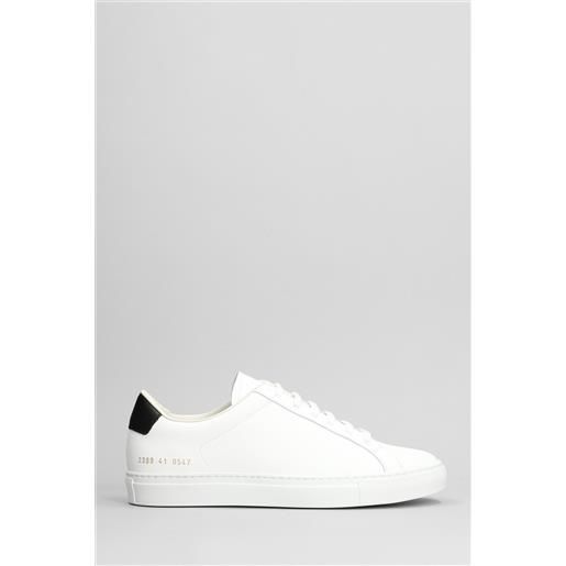 Common Projects sneakers retro classic in pelle bianca
