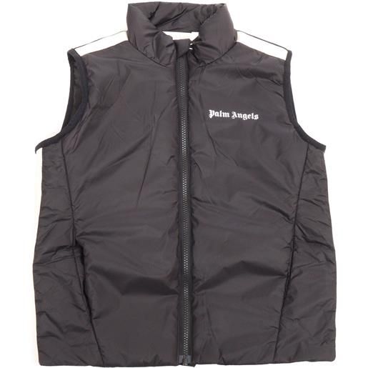 PALM ANGELS KIDS gilet nero imbottito