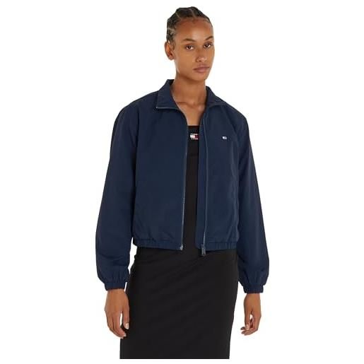 Tommy Jeans tjw essential jacket dw0dw18139 giacche a vento, blu (dark night navy), m donna